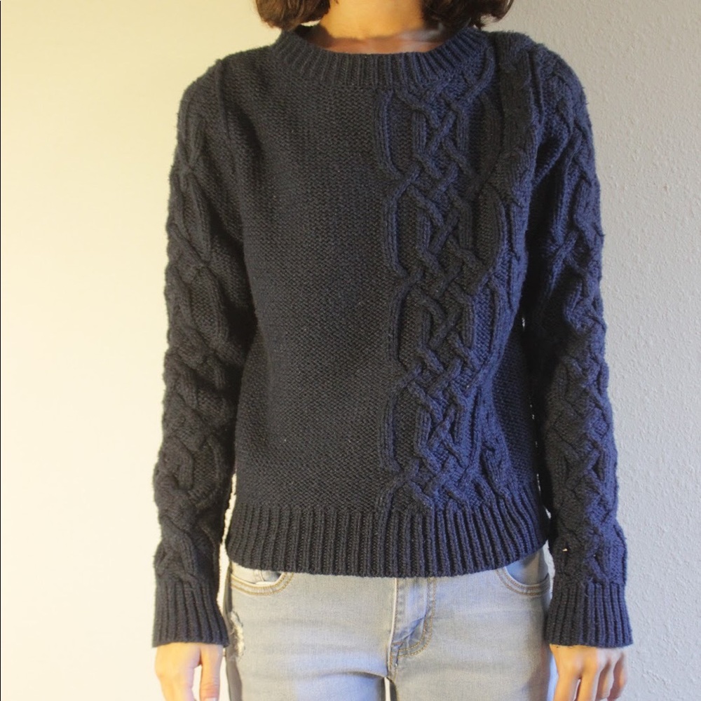 Navy Hinge Sweater